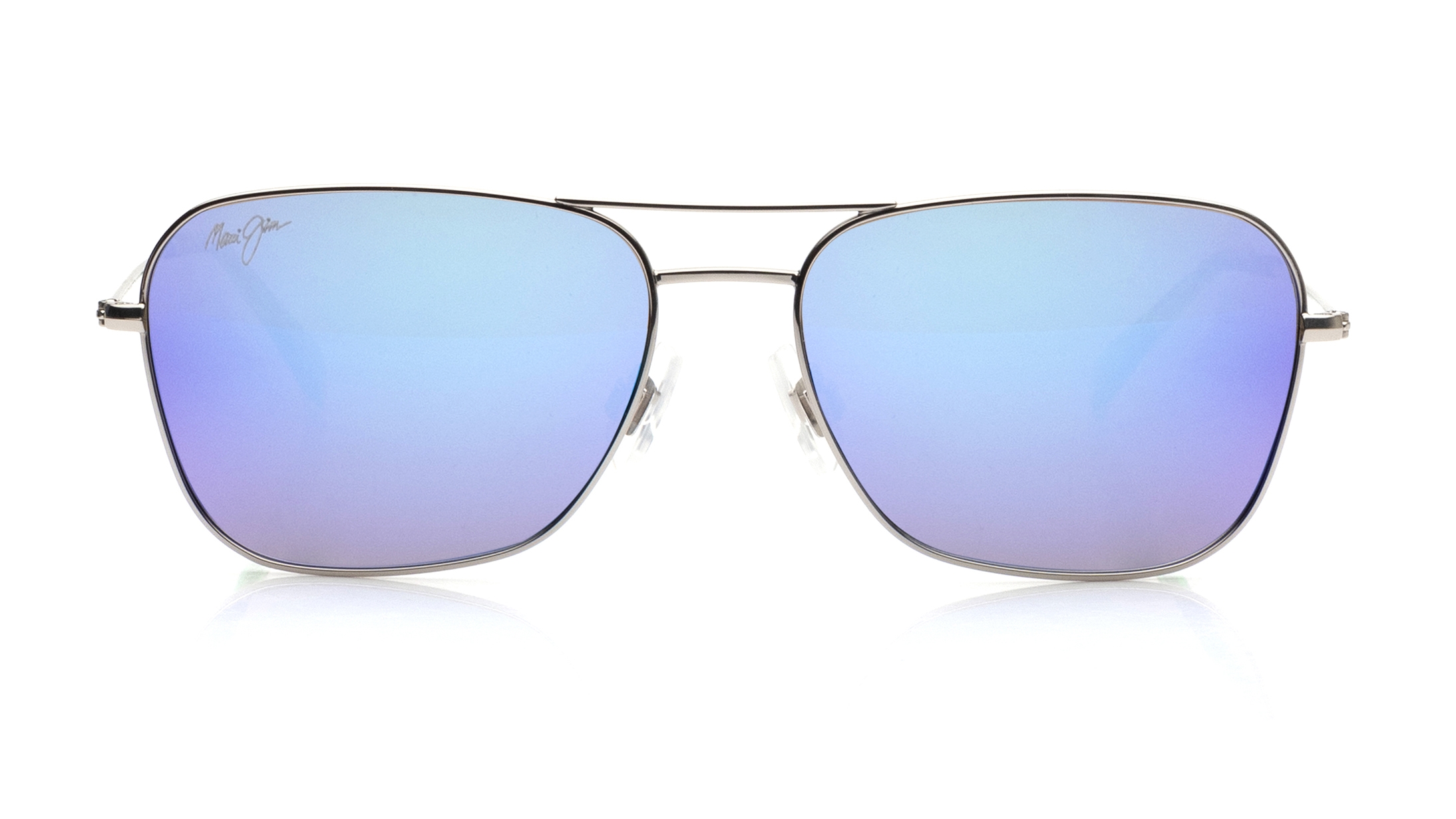 Image 1 of Blue Aviator Sunglasses for Men from Maui Jim Available at Titan Eye+