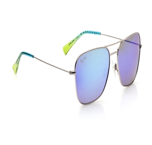 Image 2 of Blue Aviator Sunglasses for Men from Maui Jim Available at Titan Eye+