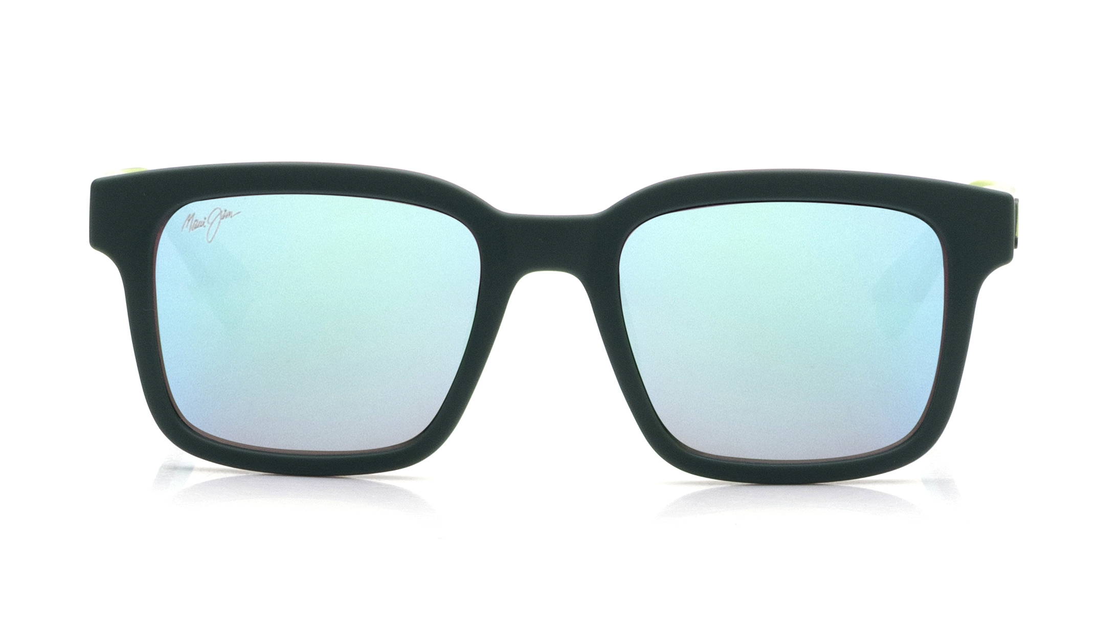 Image 1 of Green Square Sunglasses for Men And Women from Maui Jim Available at Titan Eye+