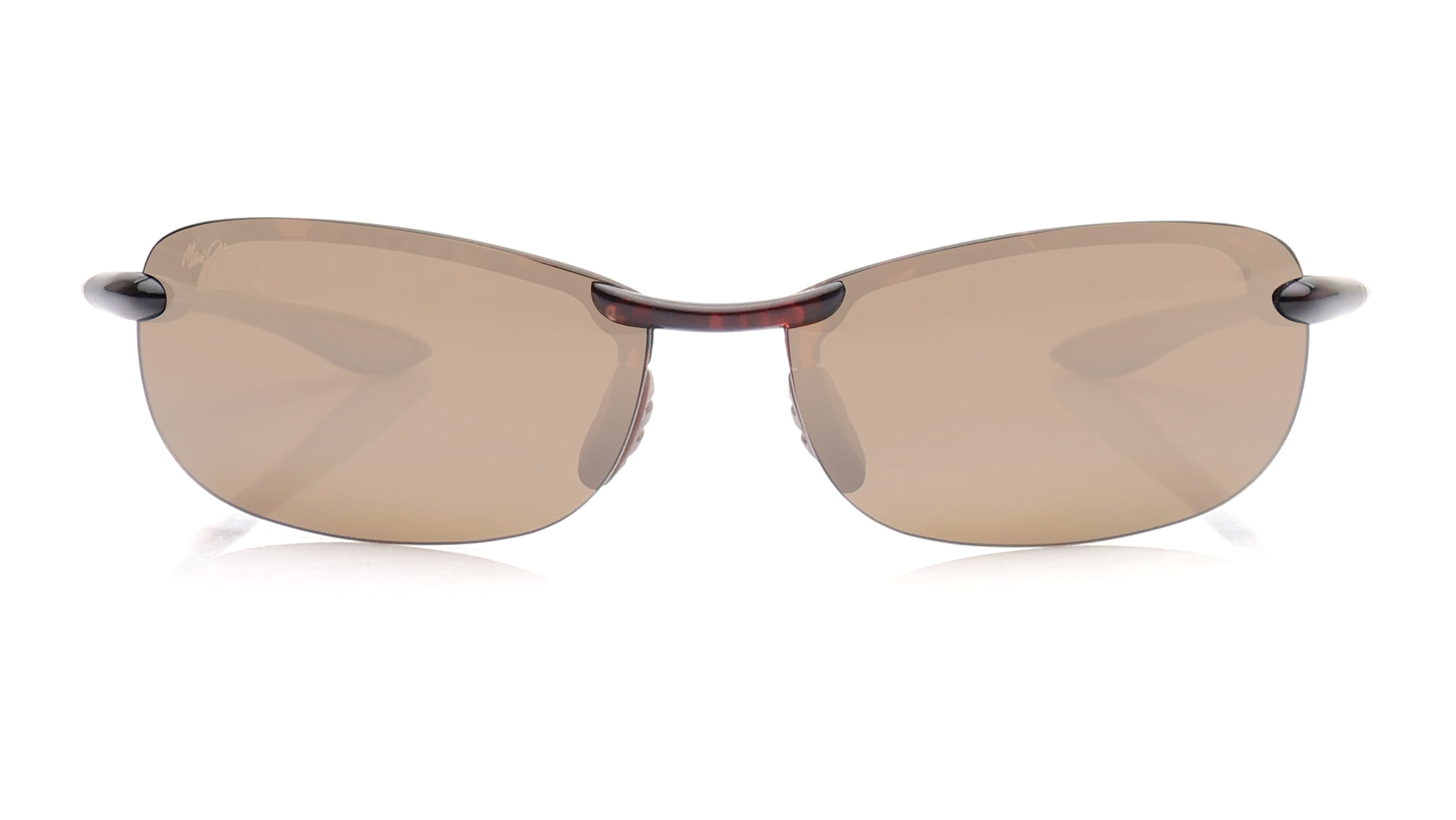 Image 1 of Bronze Oval Sunglasses for Men And Women from Maui Jim Available at Titan Eye+