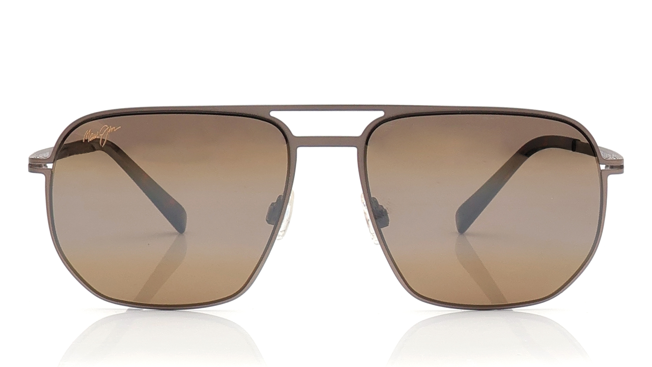 Image 1 of Bronze Square Sunglasses for Men And Women from Maui Jim Available at Titan Eye+