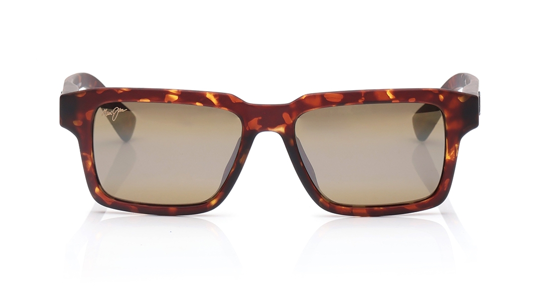 Image 1 of Brown Rectangle Sunglasses for Men and Women from Maui Jim Available at Titan Eye+