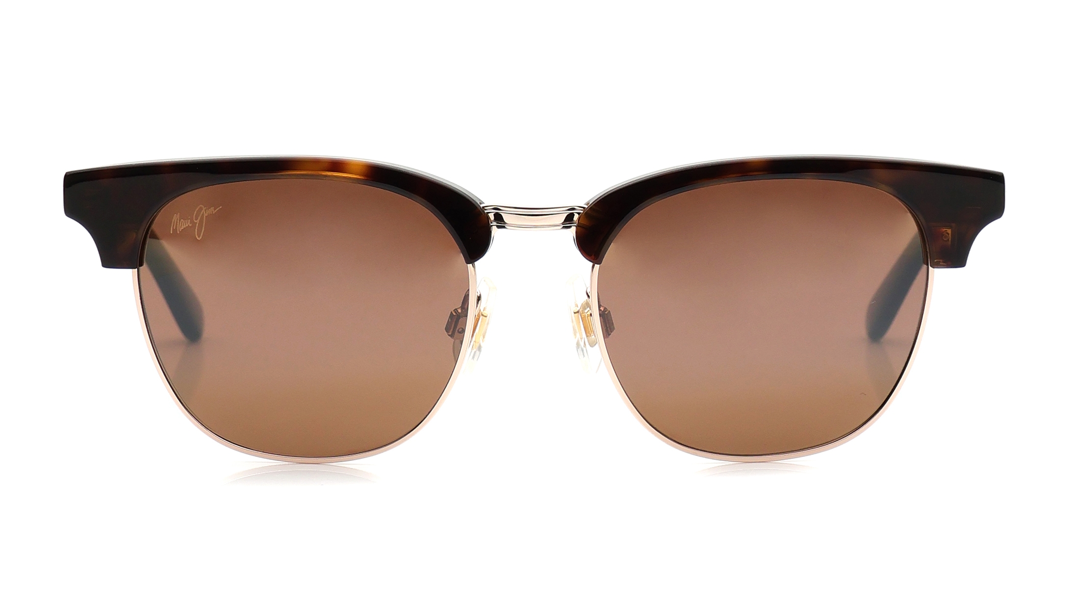Image 1 of Bronze Clubmaster Sunglasses for Men and Women from Maui Jim Available at Titan Eye+