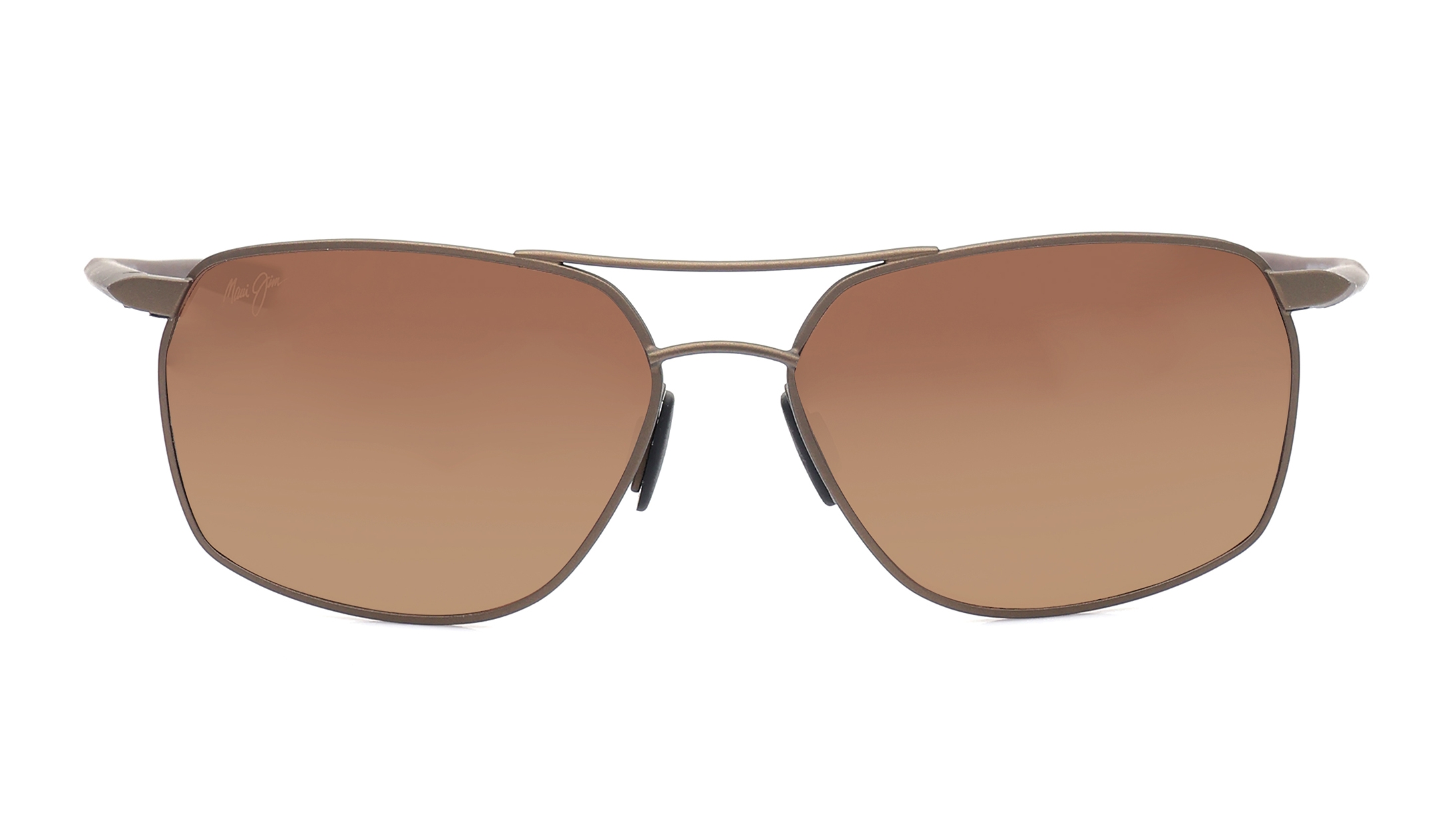 Image 1 of Bronze Rectangle Sunglasses for Men from Maui Jim Available at Titan Eye+