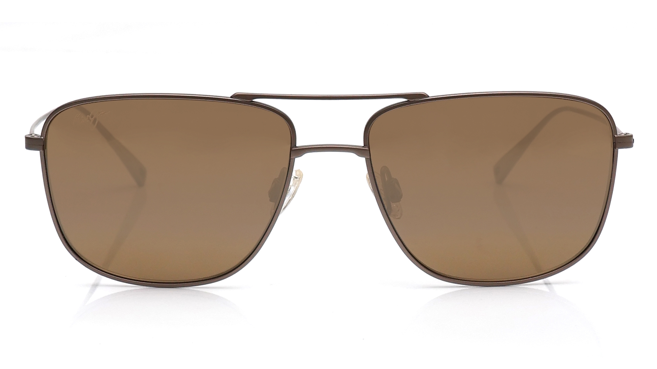 Image 1 of Bronze Square Sunglasses for Men from Maui Jim Available at Titan Eye+