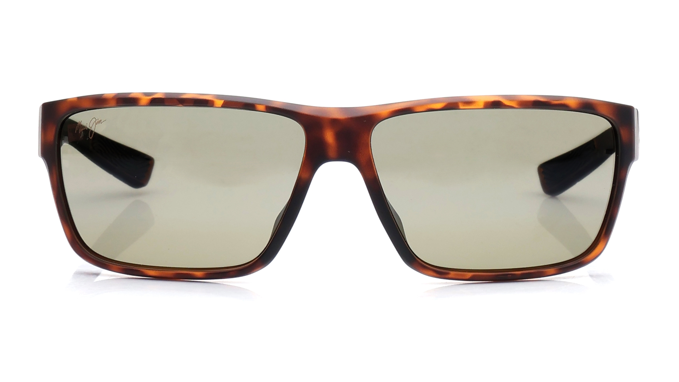 Image 1 of Green Rectangle Sunglasses for Men from Maui Jim Available at Titan Eye+