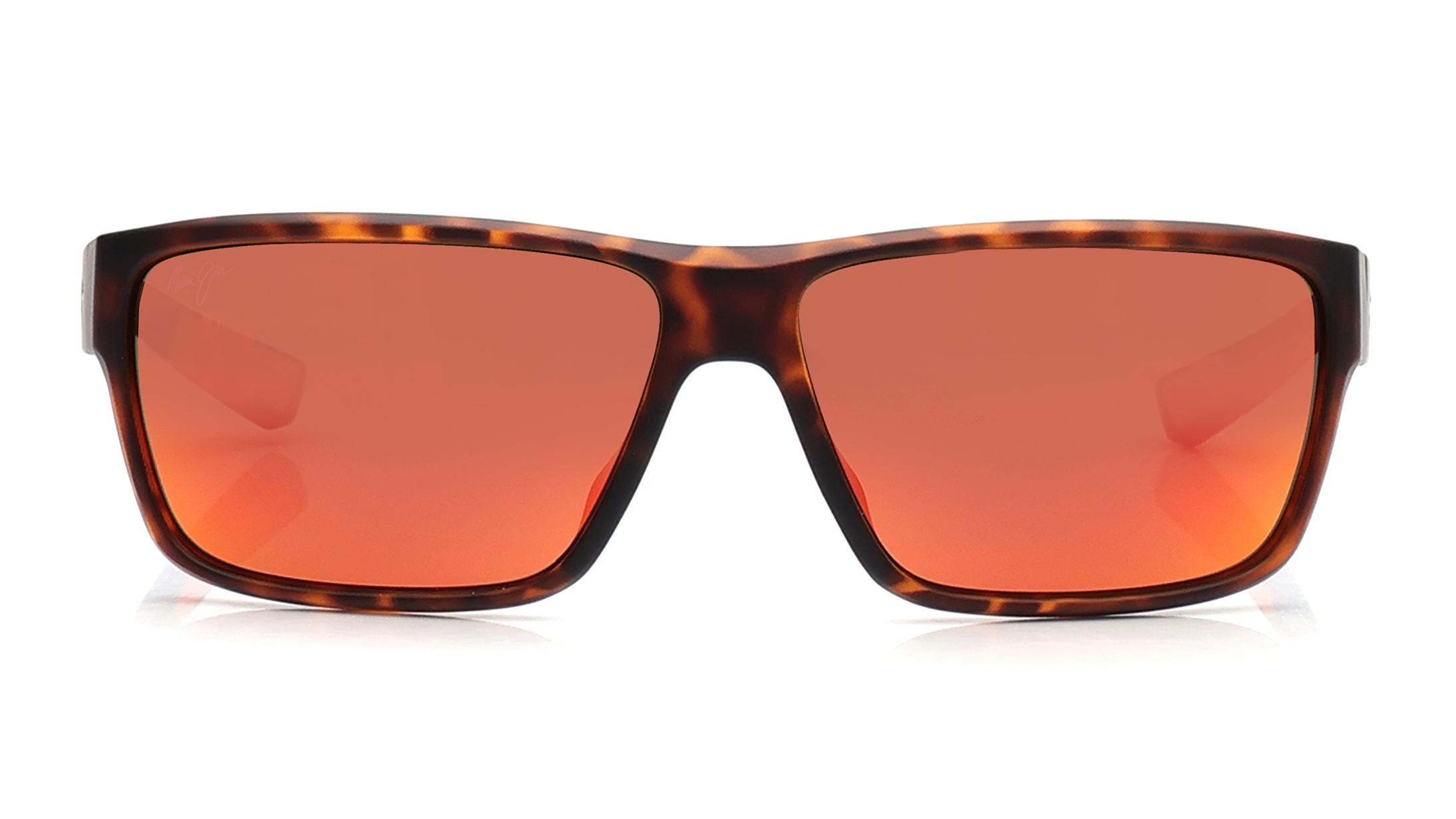 Image 1 of Red Rectangle Sunglasses for Men from Maui Jim Available at Titan Eye+