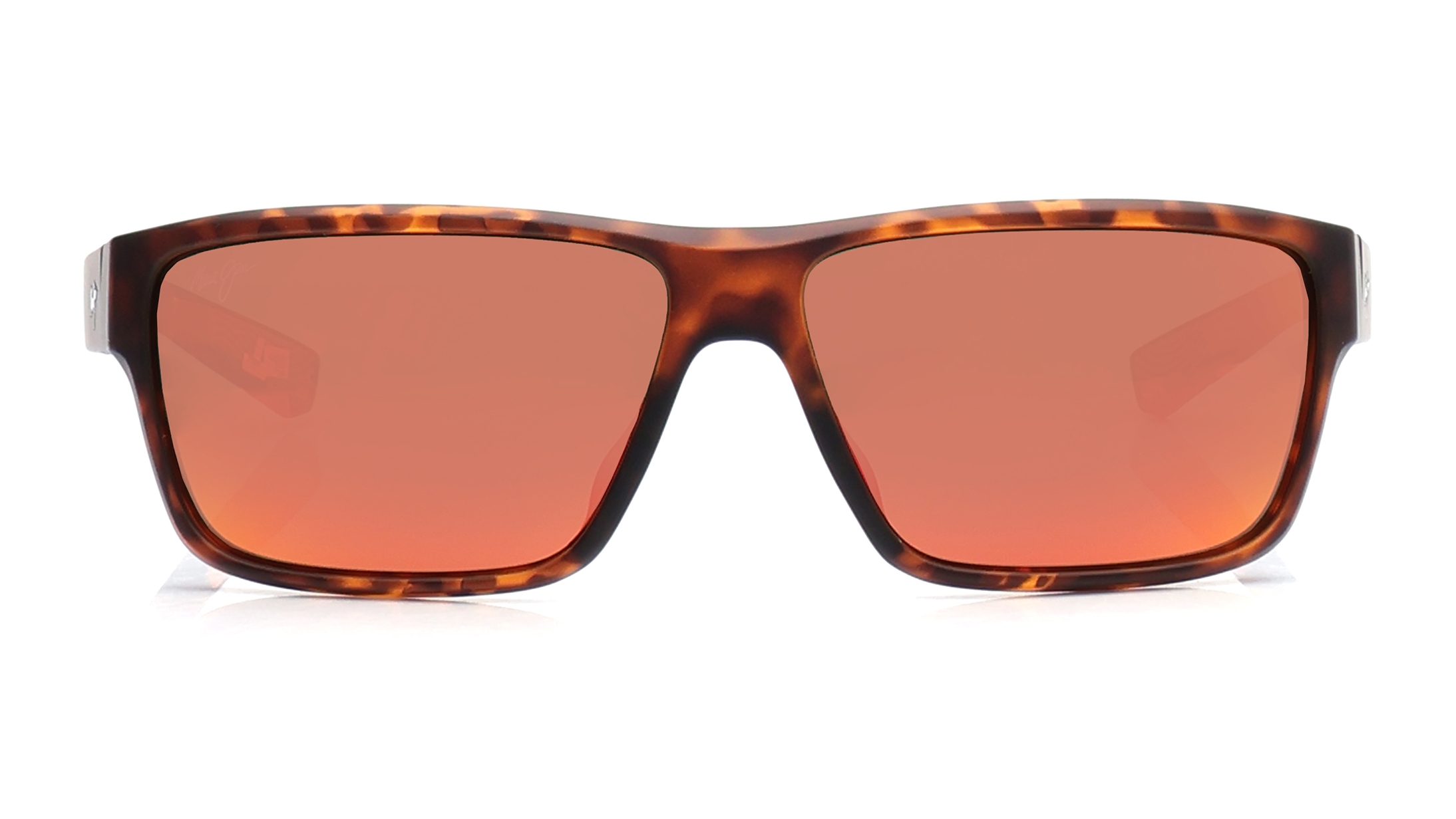 Image 1 of Red Rectangle Sunglasses for Men from Maui Jim Available at Titan Eye+