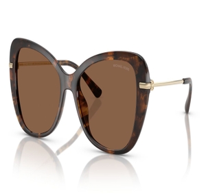 Image 2 of Brown Butterfly Sunglasses for Women from Michael Kors Available at Titan Eye+
