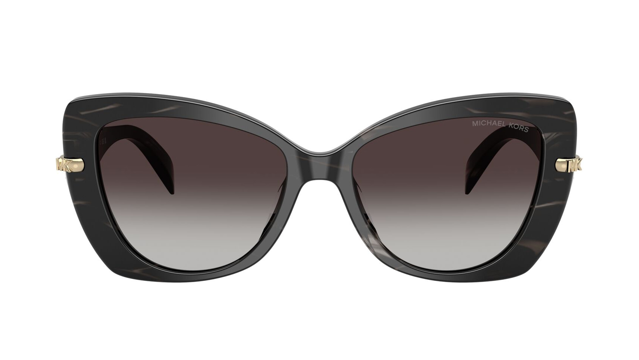 Image 1 of Grey Butterfly Sunglasses for Women from Michael Kors Available at Titan Eye+