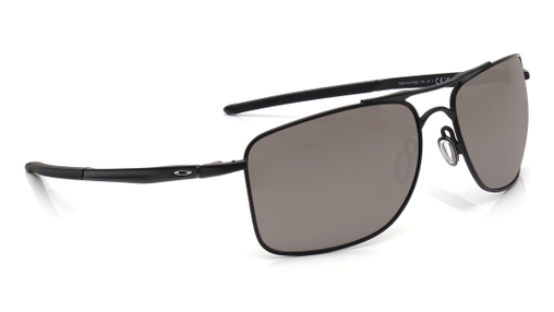 Image 2 of Black Rectangle Polarized Sunglasses for Men from Oakley Available at Titan Eye+