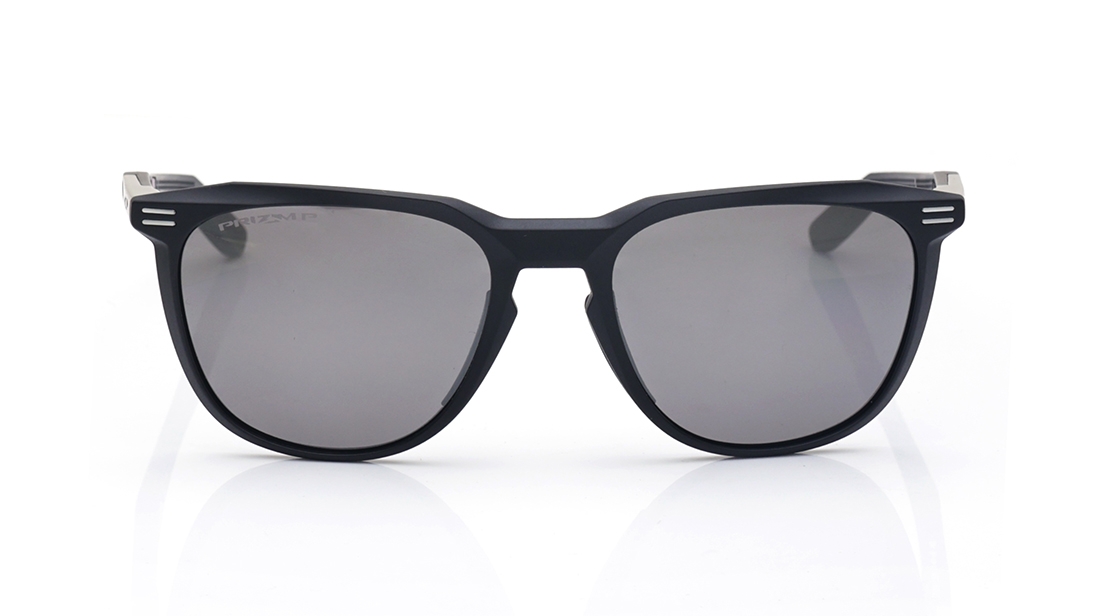 Image 1 of Black Round Polarized Sunglasses for Men from Oakley Available at Titan Eye+