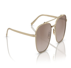 Image 2 of Brown Aviator Sunglasses for Men from Oliver Peoples Available at Titan Eye+
