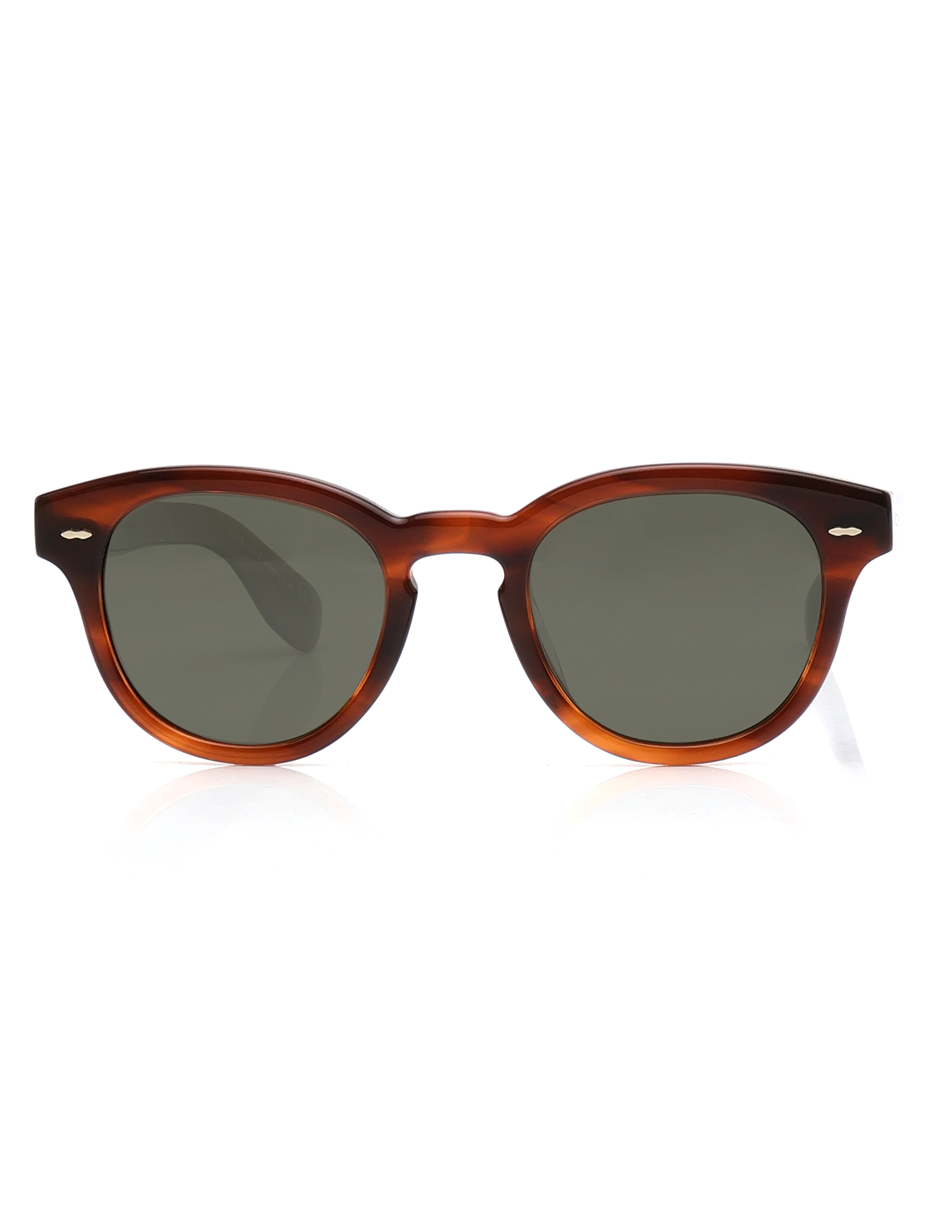 Image 1 of Green Pillow Sunglasses for Men And Women from Oliver Peoples Available at Titan Eye+
