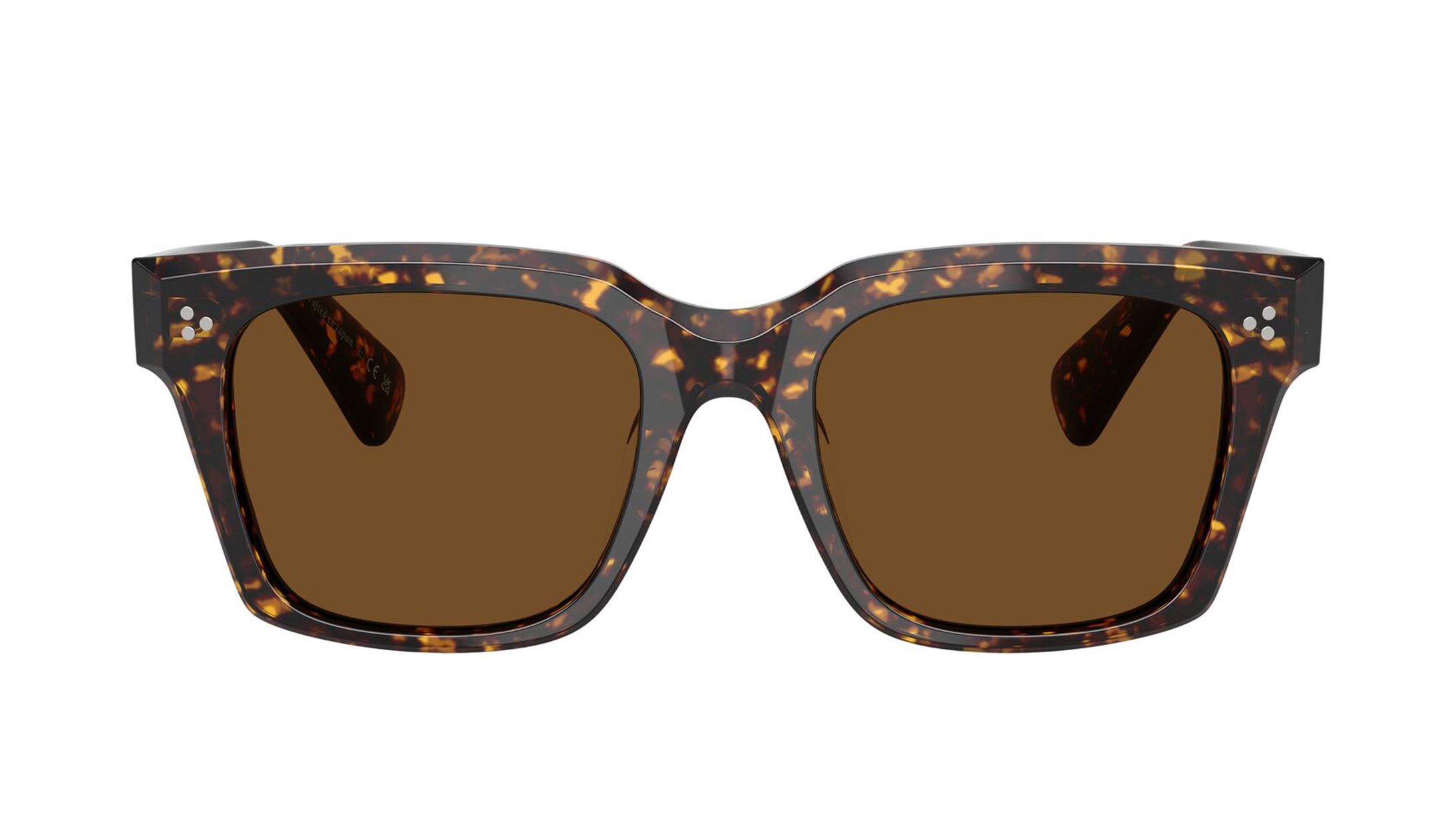 Image 1 of Brown Pillow Sunglasses for Men And Women from Oliver Peoples Available at Titan Eye+