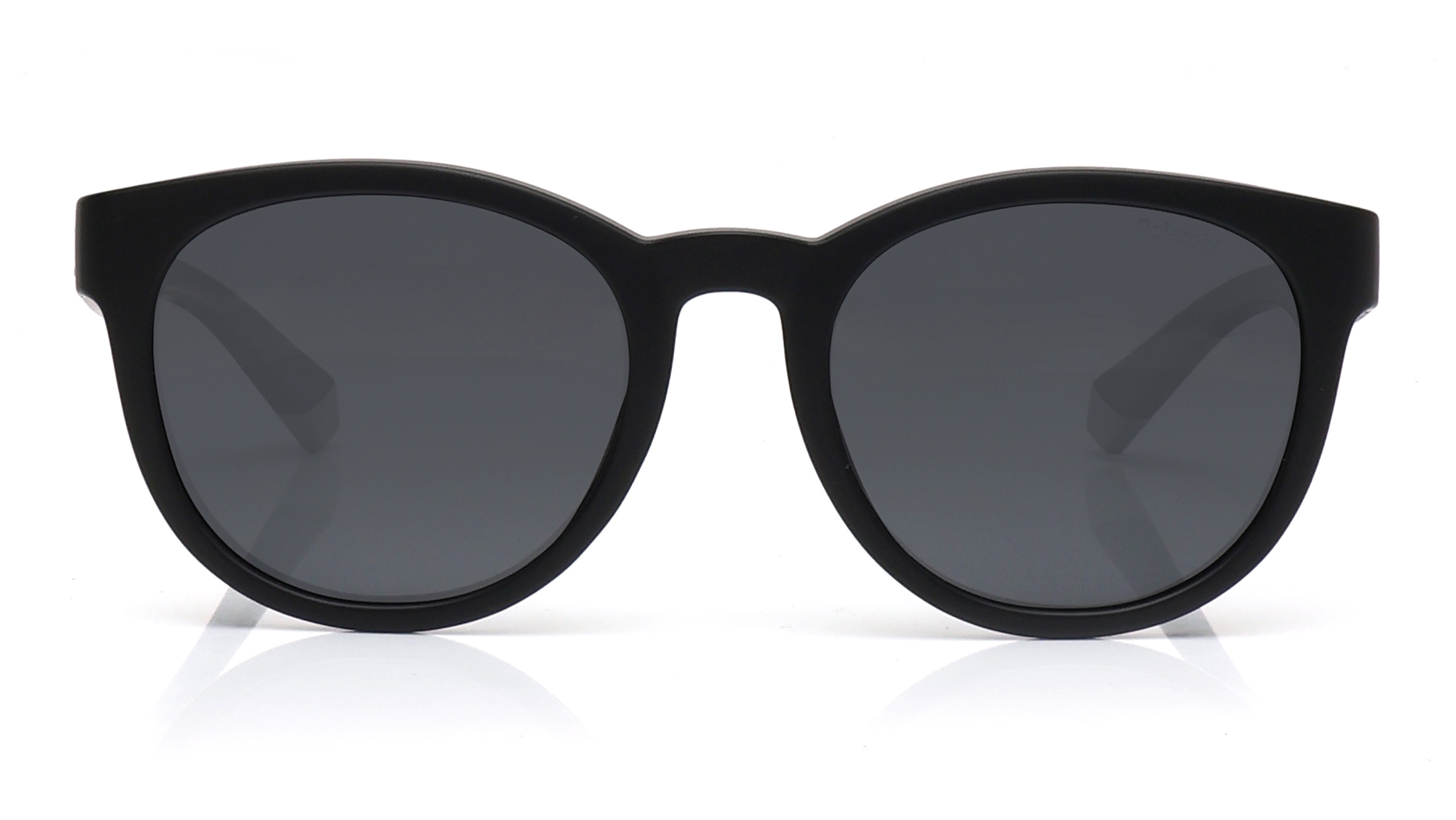 Image 1 of Grey Round Polarized Sunglasses for Men and Women from Polaroid Available at Titan Eye+