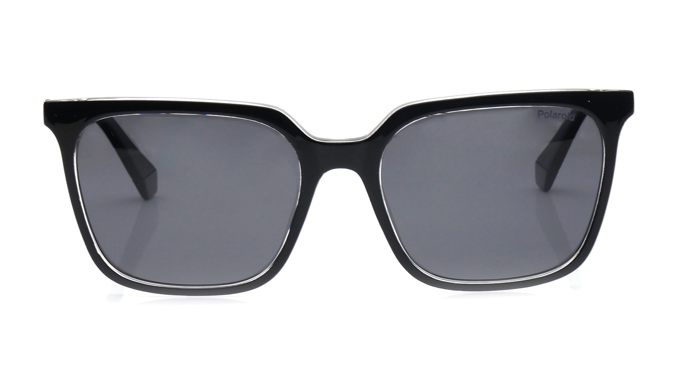 Image 1 of Grey Square Sunglasses for Women from Polaroid Available at Titan Eye+