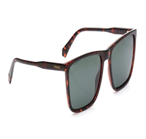 Image 2 of Green Rectangle Polarized Sunglasses for Men from Polaroid Available at Titan Eye+