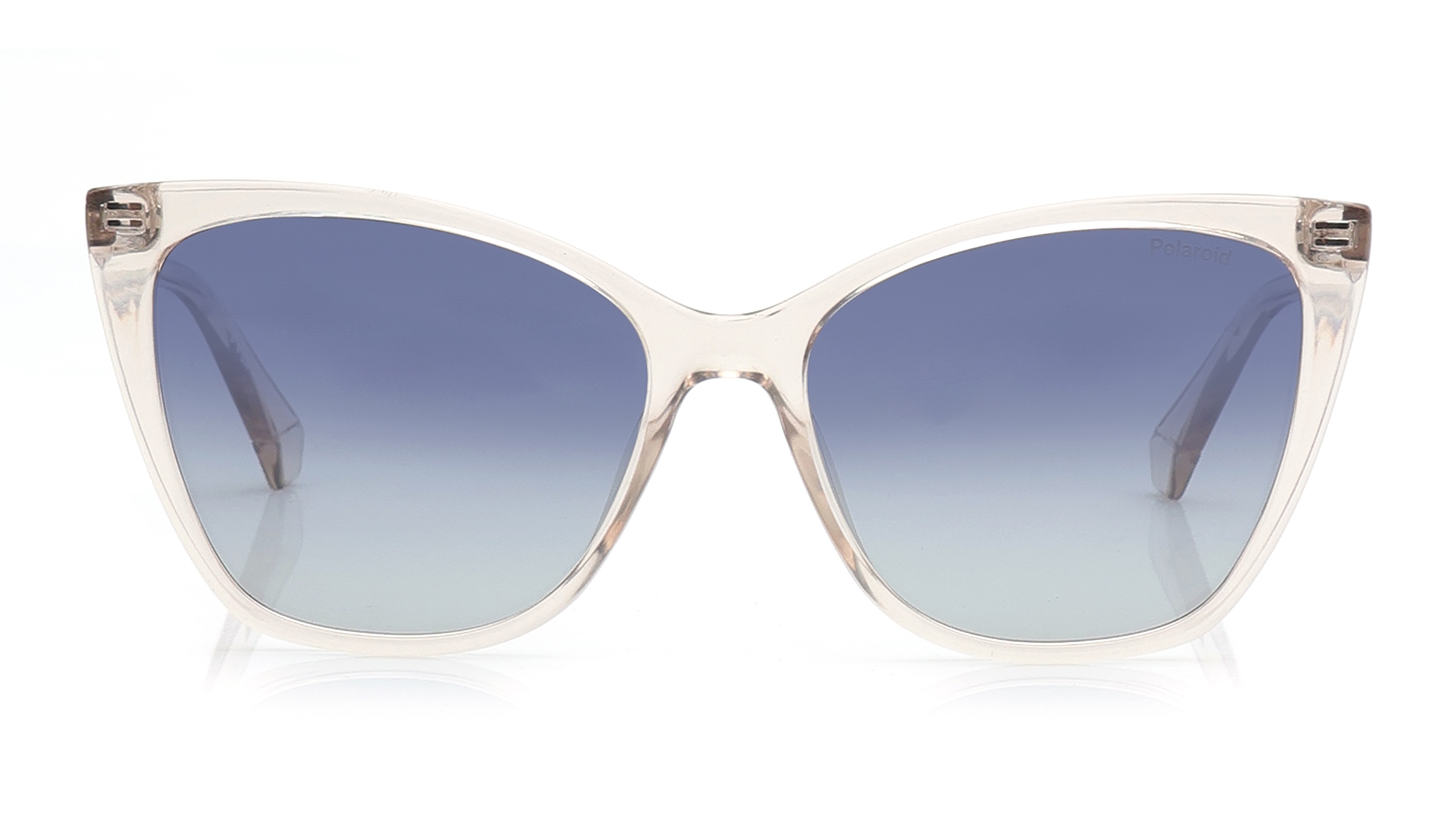 Image 1 of Blue Rectangle Sunglasses for Women from Polaroid Available at Titan Eye+