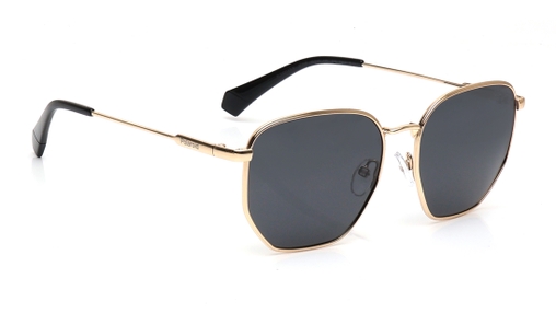 Image 2 of Grey Rectangle Polarized Sunglasses for Men and Women from Polaroid Available at Titan Eye+