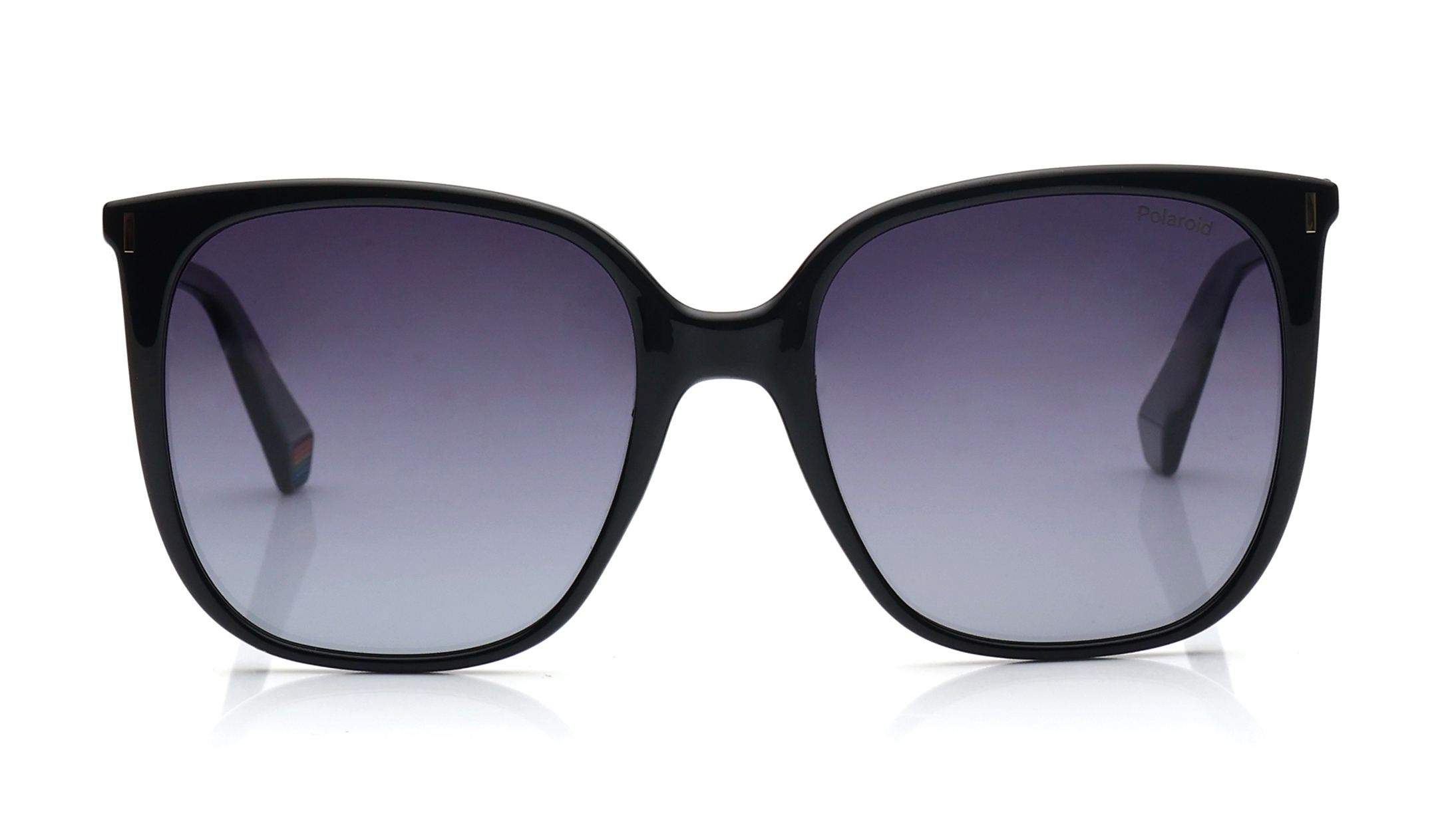 Image 1 of Grey Square Sunglasses for Women from Polaroid Available at Titan Eye+