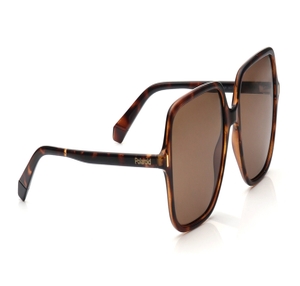 Image 2 of Brown Square Sunglasses for Women from Polaroid Available at Titan Eye+