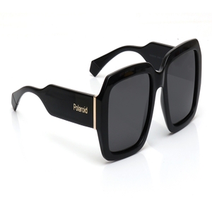 Image 2 of Grey Rectangle Polarized Sunglasses for Men and Women from Polaroid Available at Titan Eye+