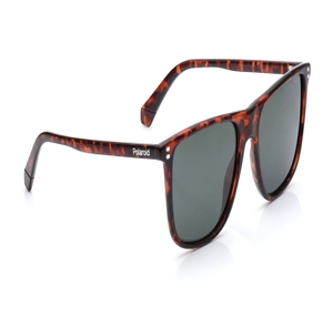 Image 2 of Green Rectangle Polarized Sunglasses for Men from Polaroid Available at Titan Eye+