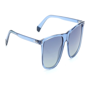 Image 2 of Blue Rectangle Sunglasses for Men from Polaroid Available at Titan Eye+