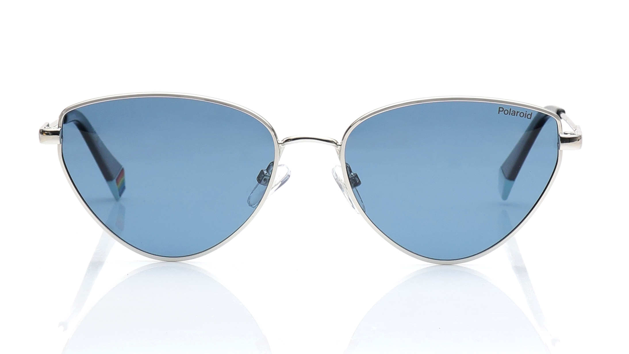 Image 1 of Blue CatEye Polarized Sunglasses for Women from Polaroid Available at Titan Eye+