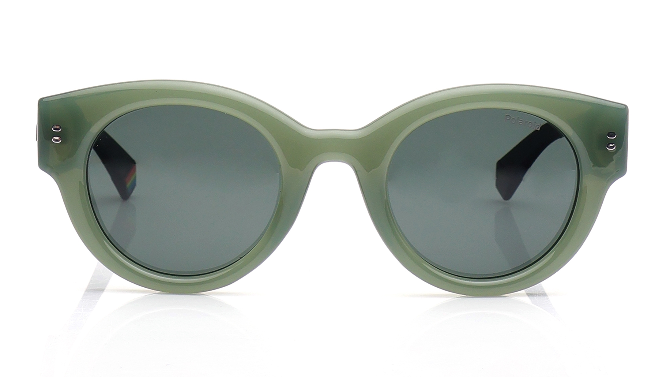 Image 1 of Green CatEye Sunglasses for Men and Women from Polaroid Available at Titan Eye+