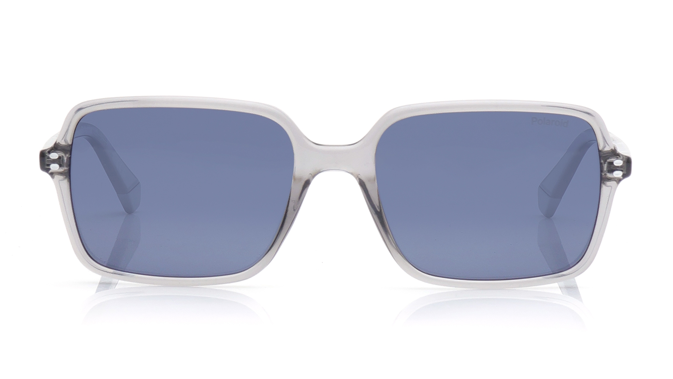 Image 1 of Blue Square Sunglasses for Men from Polaroid Available at Titan Eye+