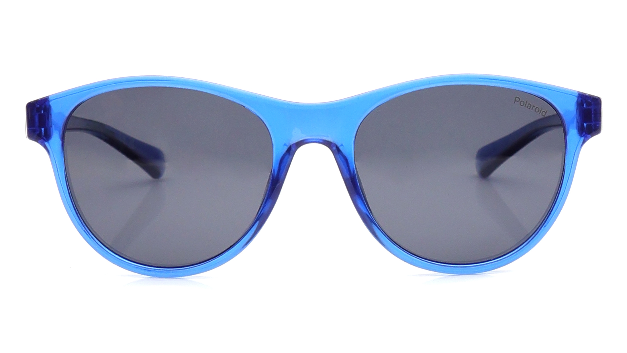 Image 1 of Blue Rectangle Polarized Sunglasses for Kids from Polaroid Available at Titan Eye+