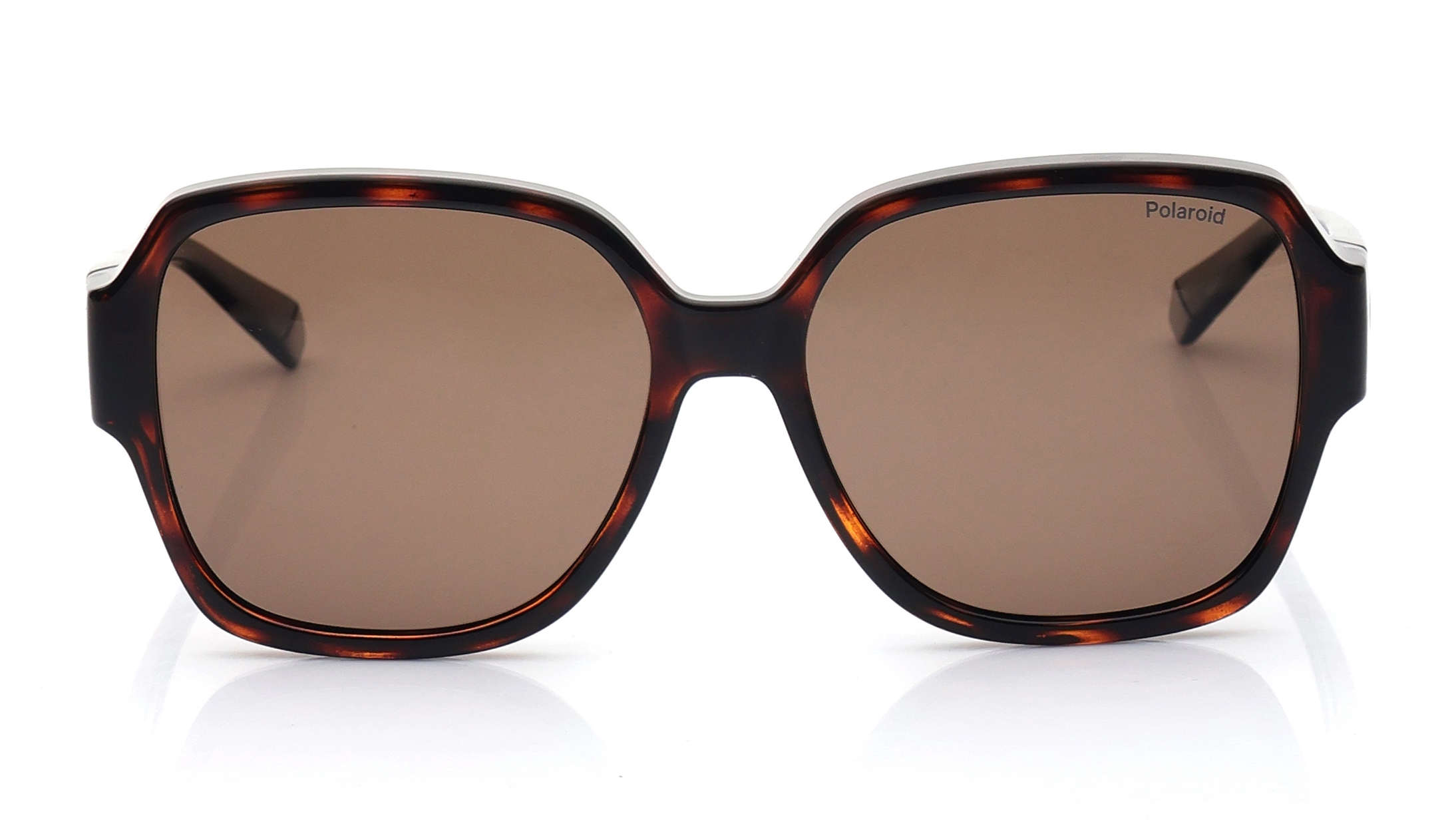 Image 1 of Bronze Square Polarized Sunglasses for Men and Women from Polaroid Available at Titan Eye+