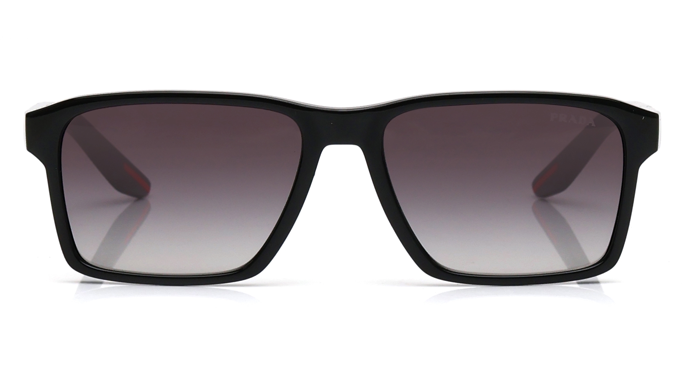 Image 1 of Grey Rectangle Sunglasses for Men And Women from Prada Available at Titan Eye+