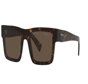 Image 2 of Brown Rectangle Sunglasses for Men from Prada Available at Titan Eye+