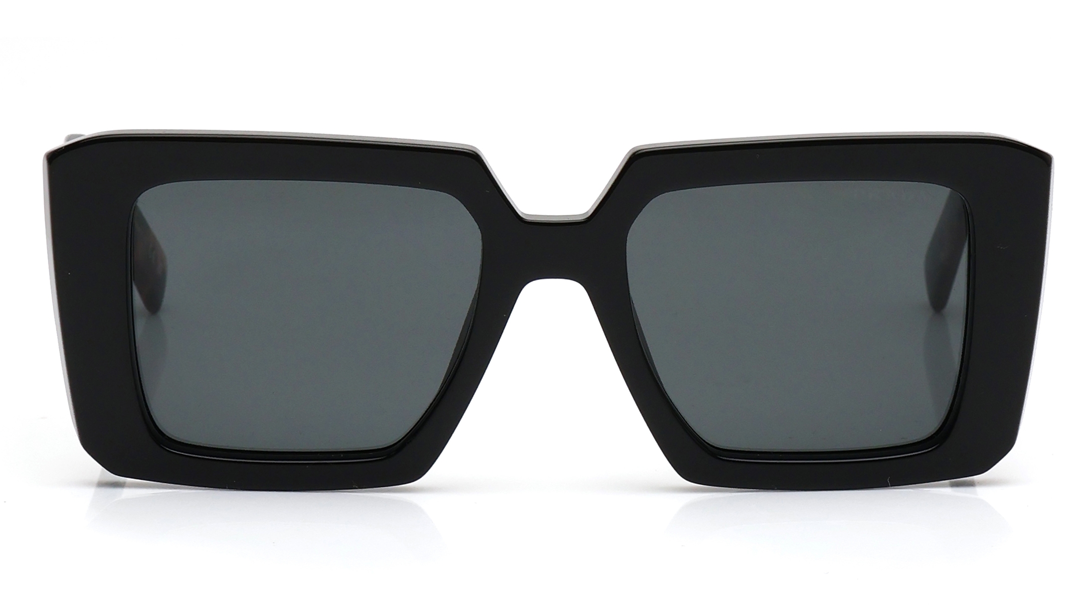 Image 1 of Grey Square Sunglasses for Women from Prada Available at Titan Eye+