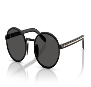 Image 2 of Grey Oval Sunglasses for Women from Prada Available at Titan Eye+