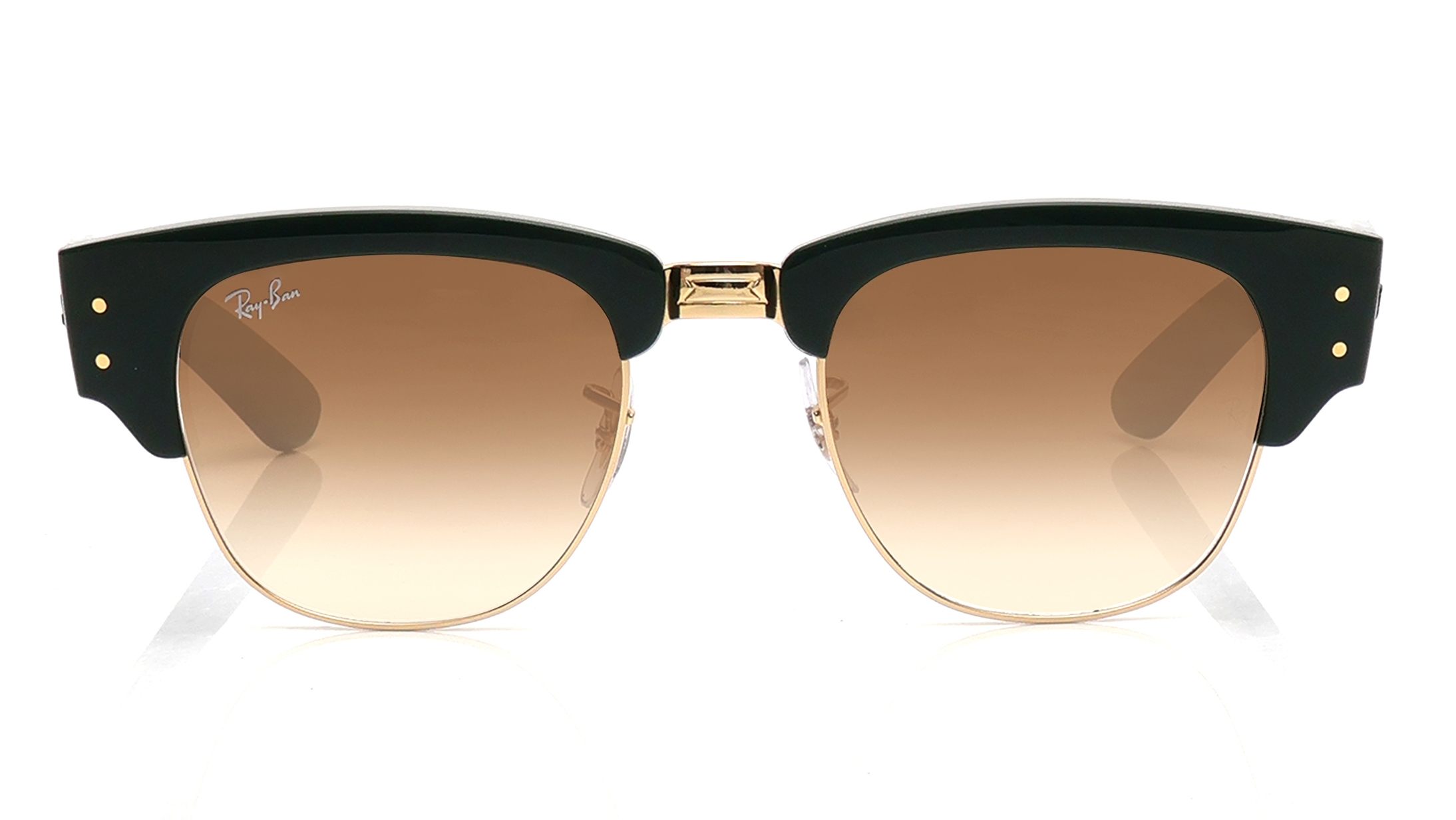 Image 1 of Brown Clubmaster Sunglasses for Men and Women from Rayban Available at Titan Eye+