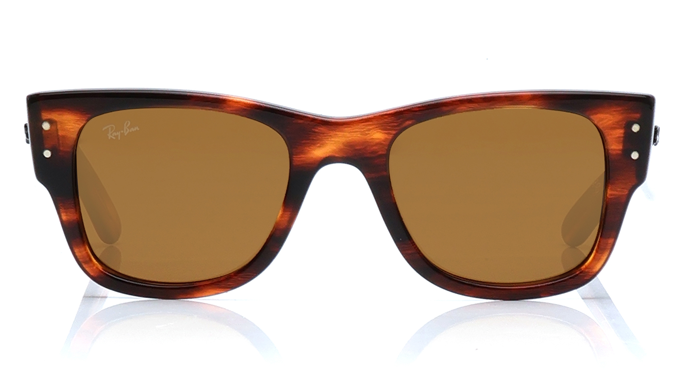 Image 1 of Brown Wayfarer Sunglasses for Men and Women from Rayban Available at Titan Eye+
