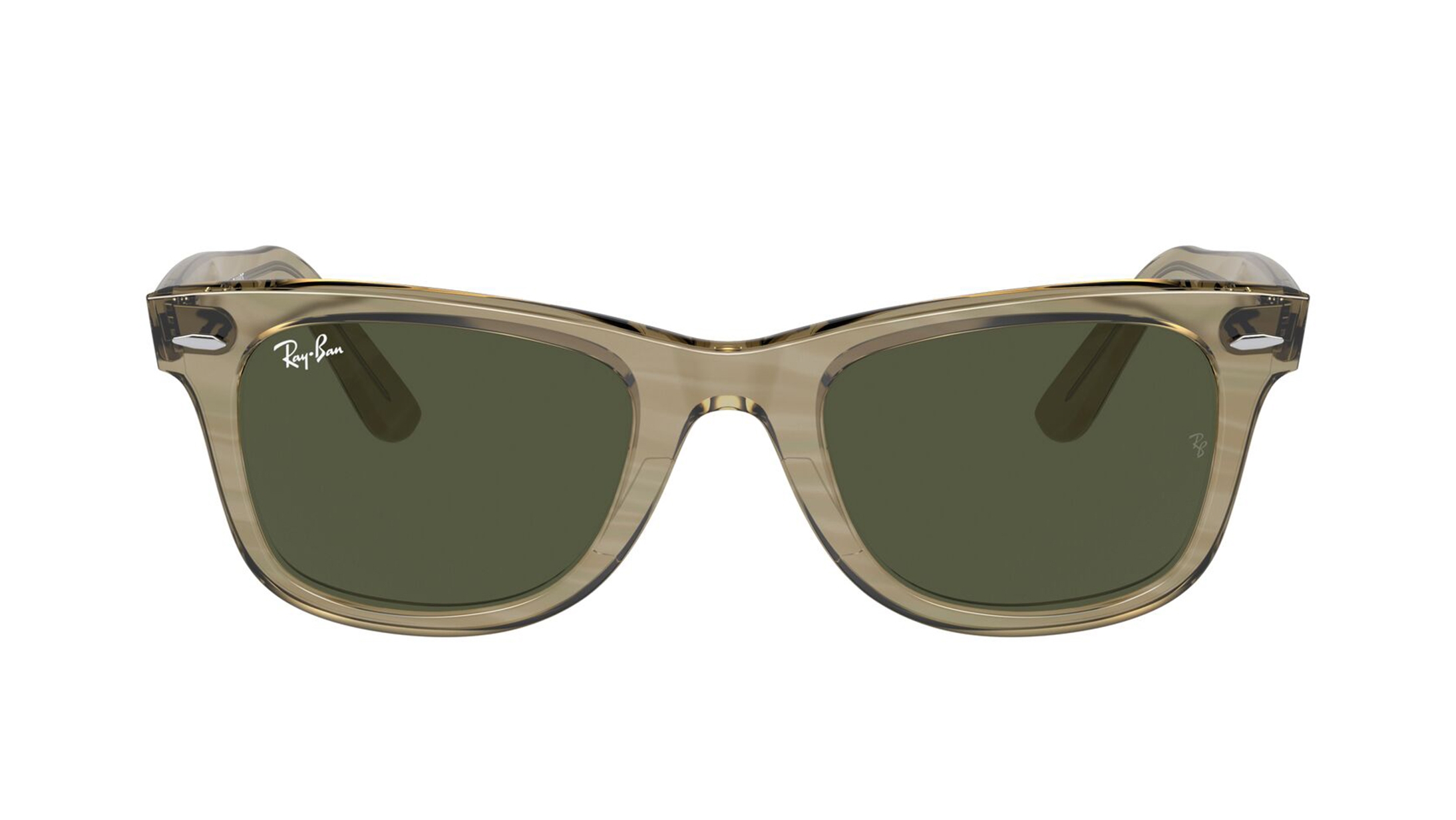 Image 1 of Green Wayfarer Sunglasses for Men and Women from Rayban Available at Titan Eye+