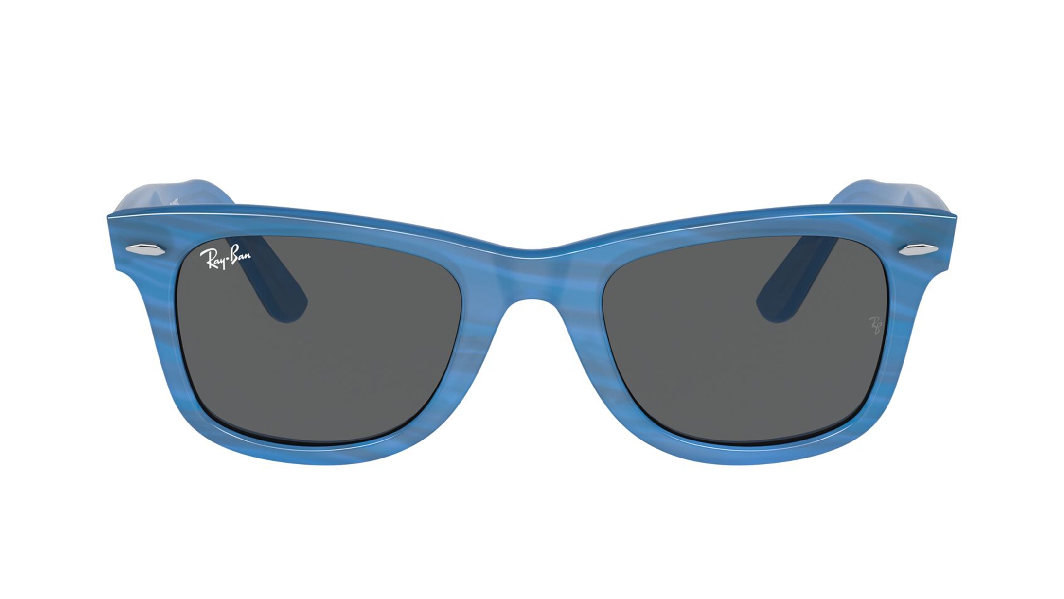 Image 1 of Grey Wayfarer Sunglasses for Men and Women from Rayban Available at Titan Eye+