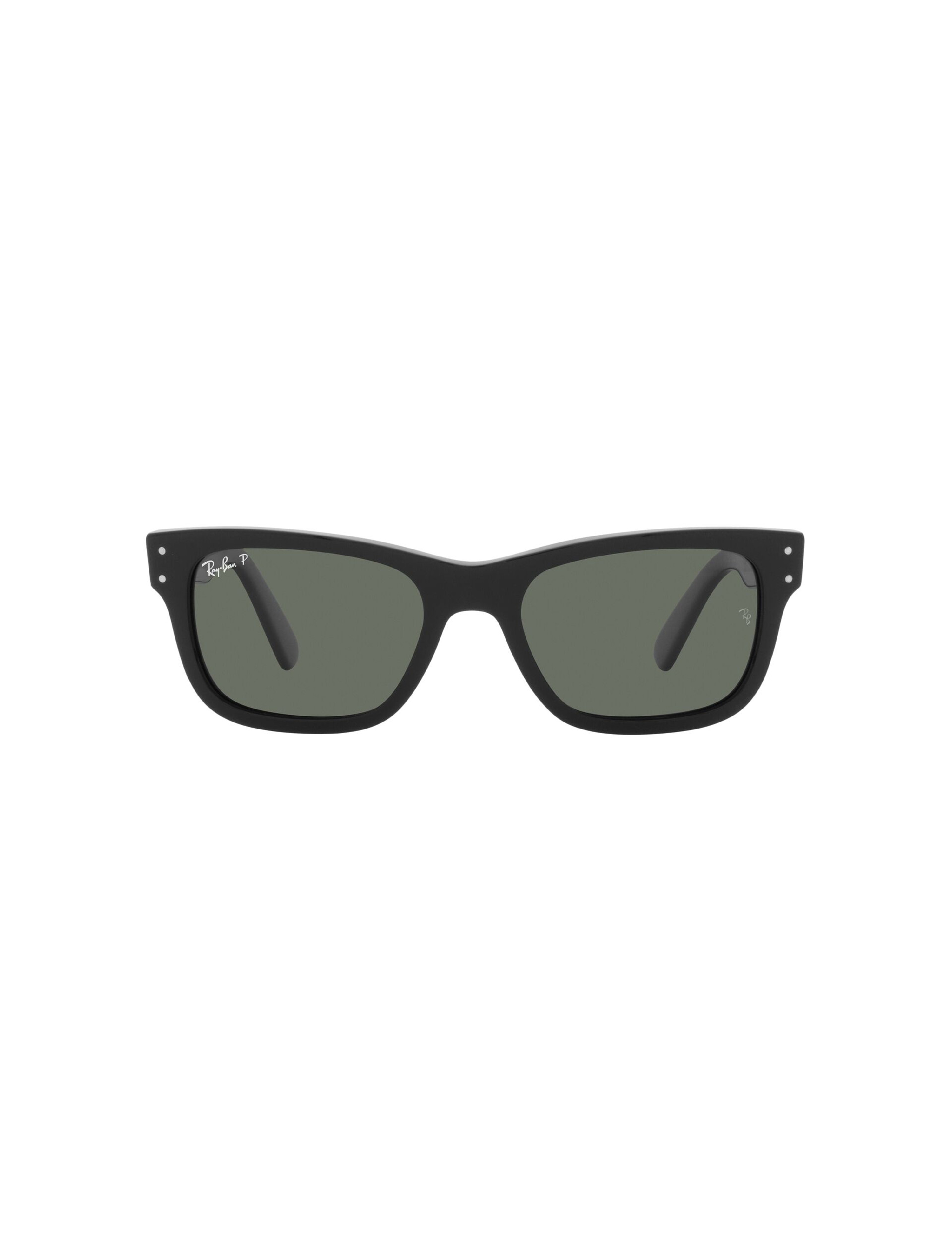 Image 1 of Green Rectangle Polarized Sunglasses for Men from Rayban Available at Titan Eye+
