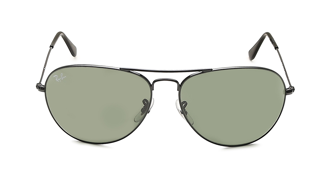 Image 1 of Green Aviator Sunglasses for Men from Rayban Available at Titan Eye+
