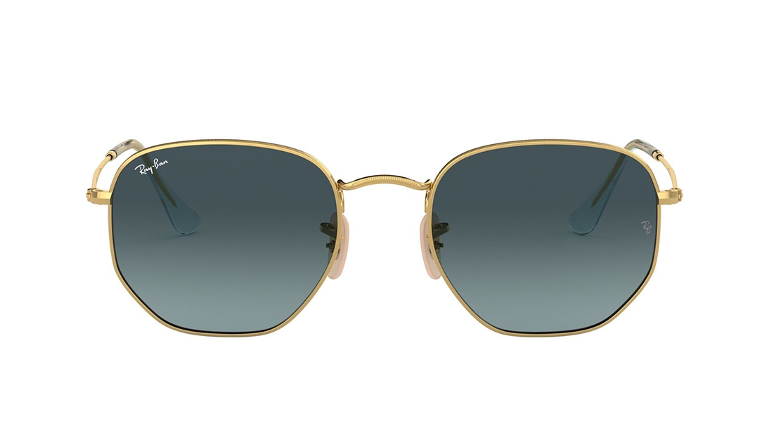 Image 1 of Blue Hexagon Sunglasses for Men and Women from Rayban Available at Titan Eye+