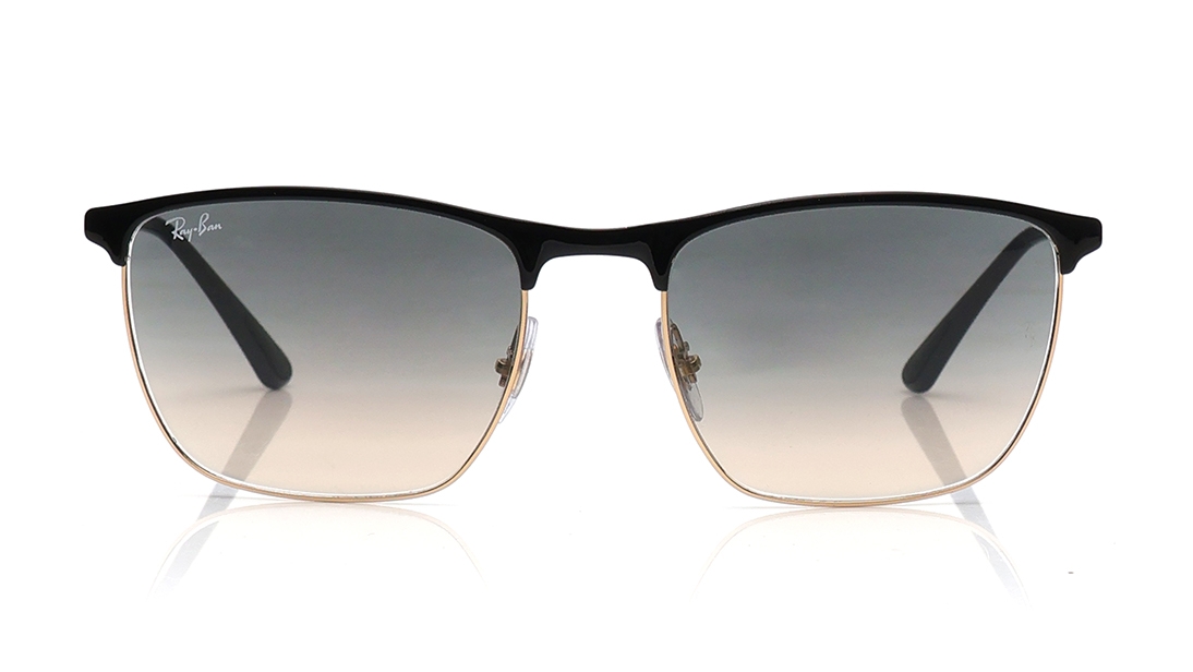 Image 1 of Grey Rectangle Sunglasses for Men from Rayban Available at Titan Eye+