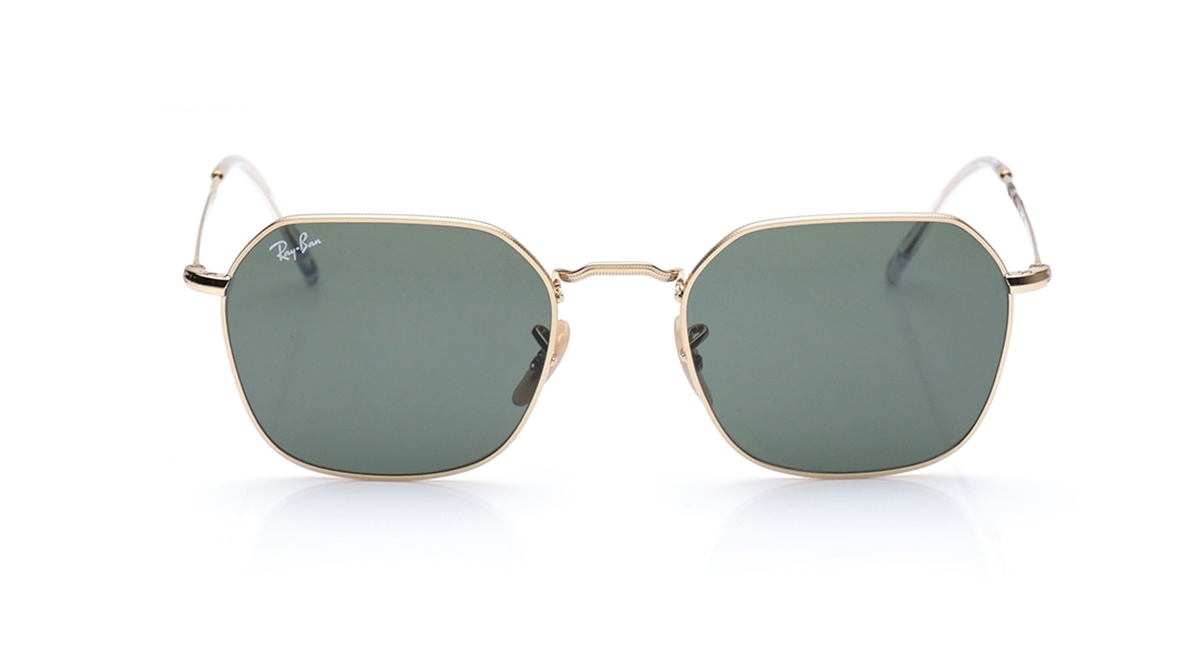 Image 1 of Green Hexagon Sunglasses for Men and Women from Rayban Available at Titan Eye+