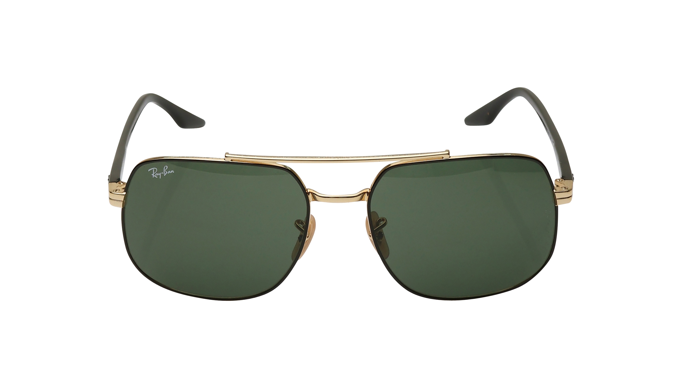 Image 1 of Green Square Sunglasses for Men and Women from Rayban Available at Titan Eye+