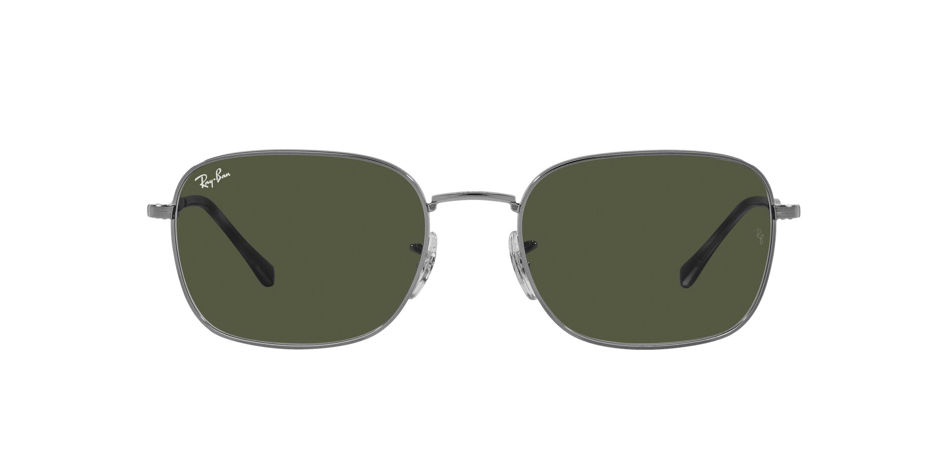 Image 1 of Grey Rectangle Sunglasses for Men and Women from Rayban Available at Titan Eye+