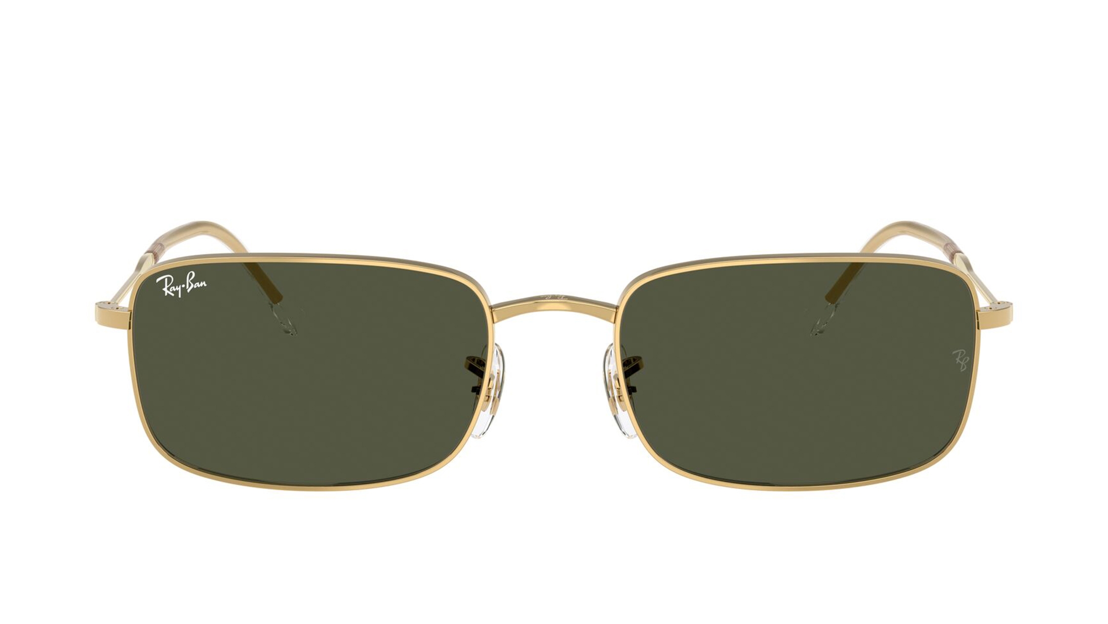 Image 1 of Green Rectangle Sunglasses for Men and Women from Rayban Available at Titan Eye+